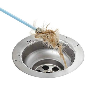SAGEFINDS Flexible Drain Cleaning Sticks Quickly Removes Clogs Effective in Sinks Tubs Showers Easily Pulls Out Hair and Filth Long 195 Handle Disposable 12 Pack