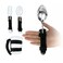 AOSSA Universal Cuff Adaptive Utensil Holder for Elderly Adults Eating Handicap Utensils Feeding Therapy Tools 3 PCS Adaptive Holder Cups Spoon Fork Gadgets for Arthritic Hands Parkinsons Patients Gif