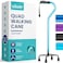 Vive Quad Cane Walking Stick for Men and Women Lightweight Adjustable Staff Comfortable Right and Left Hand Grip for Stability Support Four Prong Sturdy Aluminum Travel Aid 4 Tip Blue