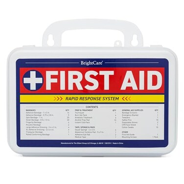 BrightCare First Aid Kit for Office Home Car School 130 Pieces