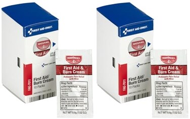 First Aid Only FAE7011 SmartCompliance Refill Burn Cream Packets 10 Count Pack of 2