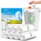 Teivio 4 Gallon 440 Counts Small Clear Trash Bags Garbage Bags by Bathroom Trash Can Bin Liners Small Plastic Bags for home office kitchen Clear