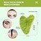 AIRLAXER Gua Sha Facial Tools SetGuasha Massage Kit for Face and BodyScraping Massage Board 4Piece Set Physical TherapyGusha Jade Stone Also be Used on The ChinNeck and Back Grass Green