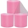 شريط لاصق رياضي ADMITRY Pre Wrap، 3 لفات × 22 ياردة، وردي اللون، عصابات رأس Prerap للشعر، رغوة سفلية، لفافة رياضية