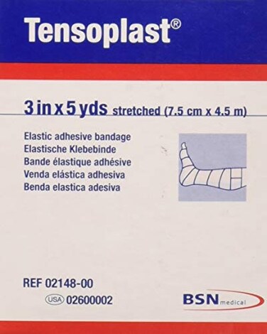 Elastoplast Tensoplast Formerly Elastic Bandage tan to Reduce Edema 3 inches X 5 Yards 1 ea