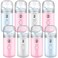 Mudder 8 Pieces Nano Facial Mister Face Sprayer Portable Handheld Humidifier Atomization USB Rechargeable 30 ml Face Steamer for Skin Care Eyelash Extensions Daily Makeup