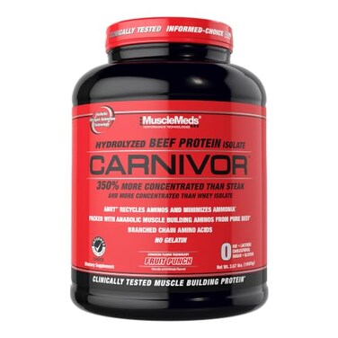MuscleMeds Carnivor Beef Protein Isolate Powder Fruit Punch 4 lb
