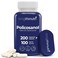 LongLifeNutri Policosanol 100mg 200 Vegetarian Capsules Natural Sugar Cane Supplement for Balanced Cholesterol 3Month Supply NonGMO Lab Tested Made in USA