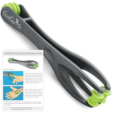 EcoEarth Finger Hand Massager for Deep Tissue Comfort Acupressure Massage Rollers for Arthritis Carpal Tunnel Stress Pain Relief Dual Sided Massage Therapy for Hands Palm Wrist