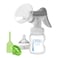 Dr. Brown's Dr Browns Manual Breast Pump with SoftShape 100 Silicone Shield B 25mm flange AntiColic Options WideNeck Baby Bottle 5 oz150 ml with Level 1 Slow Flow Nipple
