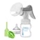 Dr. Brown's Dr Browns Manual Breast Pump with SoftShape 100 Silicone Shield B 25mm flange AntiColic Options WideNeck Baby Bottle 5 oz150 ml with Level 1 Slow Flow Nipple