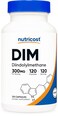 مكمل غذائي Nutricost DIM ثنائي إندوليل ميثان مع بيوبيرين 300 ملغ، 120 كبسولة نباتية، تكفي لمدة تصل إلى 4 أشهر