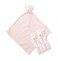 Angel Dear Three of A Kind Blankie Pink Bear