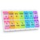 BUG HULL Weekly Pill Organizer 2 Times a Day Arthritis Friendly AM PM Pill Organizer 7 Day with Easy Push Design Daily Pill Organizer for Medicine Pill Box 7 Day for Vitamin Supplements