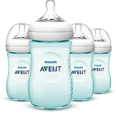 Philips AVENT Natural Bottle Teal 9 Ounce 4 Count