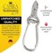 Camila Solingen CS13 Large Heavy Duty Toe Nail Clipper for Thick Toenails Manicure Pedicure Double Barrel Spring Super Sharp Trimmer Curved Carbon Steel 20mm Blade Made in Solingen Germany