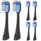 YMPBO Replacement Heads Compatible with OralB Clic Toothbrush 6 Pack Brush Head Refill Black