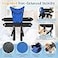 KAVIL Gait Belt for Seniors Transfer Gate Belt for Elderly Lifting with 8 Handles Physical Therapy Lift Assist Patient Fall Prevention Medical Walking Standing Aids Supports Safety Harness Mesh Blue