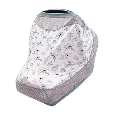 غطاء بوبي 4 وأكثر متعدد الاستخدامات من كوالا، سريع الجفاف، بعامل حماية من الشمس 50، مصنوع من نسيج محبوك وشبكي يسمح بالتهوية، متعدد الاستخدامات لمقعد السيارة، مظلة، غطاء للرضاعة، عربات الأطفال، عربات التسوق، كراسي الطعام، وغيرها.