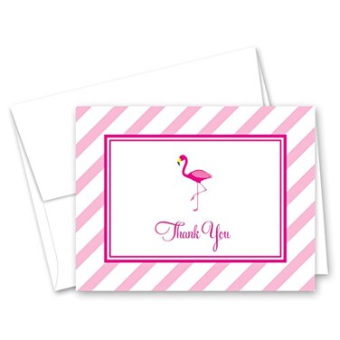 MyExpression.com MyExpressioncom 50 Hot Pink Flamingo Thank You Cards