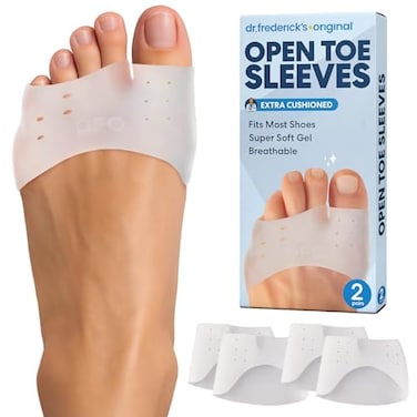 Dr. Frederick's Dr Fredericks Original Metatarsal Sleeves Plus 50 More Cushioning 4 Pieces Metatarsal Pads for Women Men