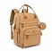 BabbleRoo Diaper Bag Backpack Baby Essentials Travel Tote Multi function Water Resistant Diaper Bag Travel Essentials Baby Bag with Changing Pad Stroller Straps Pacifier Case Unisex Beige