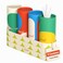 HOMELIA Car Tissues Holder with Facial Tissues 4 Canisters Cup Holder Tissue Cylinder Soft Facial Tissues for Car Round Boxes Replacement for Kleenex Tubes Cylinder Cube Boxes Total 240 Tissues
