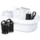 LeCuag Ionic Foot Bath Detox Machine Ion Foot Spa Detox Machine for Home Use Ionic Foot Cleanse System with 100 Foot Bath Liners 2 Ion Arrays