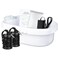 LeCuag Ionic Foot Bath Detox Machine Ion Foot Spa Detox Machine for Home Use Ionic Foot Cleanse System with 100 Foot Bath Liners 2 Ion Arrays