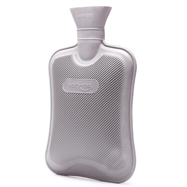 HomeTop Premium Classic Rubber Hot Water BottleGray