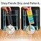 Ankomn 7 Day Travel Pill Organizer IPX7 Rating Waterproof Airtight Portable Pill Case for Vitamins Durable Weekly Supplement Case with Stackable Compartments for Outdoor Use Black