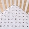 NoJo Warner Brothers Harry Potter White Red and Gold Lightning Bolt Golden Snitch and Glasses Nursery Fitted Mini Crib Sheet