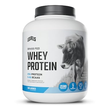 Levels Nutrition Levels Grass Fed Whey Protein Powder No Artificials 25G of Protein Unflavored 5LB