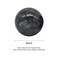 Brass Statu BRABUD 2in Marble Health Stress Exercise Baoding Balls Black Grey Craft Collection BS002