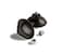 ArcMate EZ Reacher Replacement Gripper Cups Outdoor Reacher Grabber Tips Part for Repair UV Resistant Rubber Cups with Locknuts Black 1 Pair 2 Cups