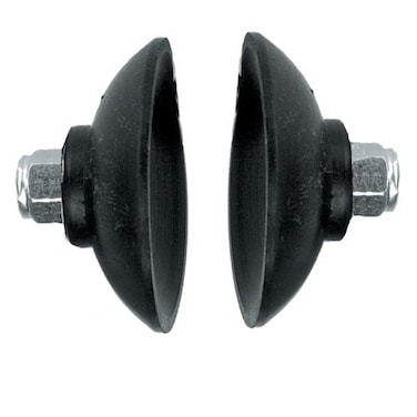 ArcMate EZ Reacher Replacement Gripper Cups Outdoor Reacher Grabber Tips Part for Repair UV Resistant Rubber Cups with Locknuts Black 1 Pair 2 Cups