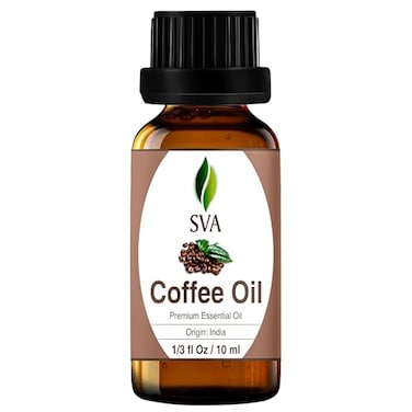 SVA ORGANICS SVA Coffee Essential Oil 13 Fl Oz for Diffuser Skin Hair Care Ideal for Massage DIY Blends with Dropper
