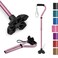 KINGGEAR F1 Walking Stick Walking Cane for Women Men Self Standing Walkers for Seniors with Wrist Strap Lightweight Sturdy Offset EVA Handle and Large Quad Base