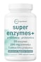Micro Ingredients Super Enzymes with Prebiotics Probiotics 240 Veggie Capsules Digestive Enzymes for Women Men Probiotic Bromelain Psyllium Husk More Immune Gut Health Support