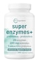 Micro Ingredients Super Enzymes with Prebiotics Probiotics 240 Veggie Capsules Digestive Enzymes for Women Men Probiotic Bromelain Psyllium Husk More Immune Gut Health Support