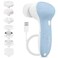 CLSEVXY Rechargeable Facial Cleansing Spin Brush Set with 7 Exfoliating Brush Heads Complete Face Spa System by Advanced Microdermabrasion for Gentle Exfoliation and Deep Scrubbing