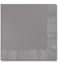 Canopy Street Pewter Beverage Napkins 100 Count 3 Ply Gray Napkin Pack 4 34 x 4 34 Square Grey Cocktail Napkins