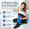 كمادات ثلج قابلة لإعادة الاستخدام من AllSett Health للإصابات، عبوة من قطعتين، مقاس 11 × 145، كمادة ثلج كبيرة الحجم لتخفيف آلام الظهر، مرنة عند التجميد، كمادة باردة لإصابات الظهر والركبة والكتف.