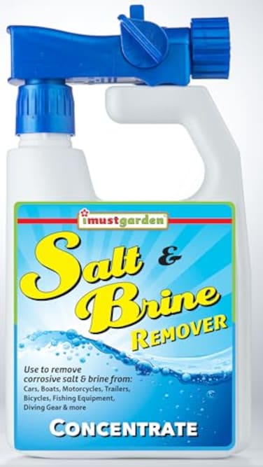 IMUSTGARDEN Salt Brine Remover Concentrate Safely Removes Salt and Brine from Vehicles and Marine Equipment 32oz HoseEnd Sprayer