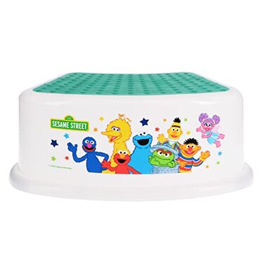 Sesame Street Sesame Squad Step Stool Kids Step Stool Potty Training NonSlip Bathroom Kitchen Lightweight