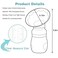 Wanateber 2 Pack Silicone Manual Breast Pump with Protective Lid Yellow