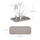 Ubbi OntheGo Drying Rack Bottle Brush Set Holds Up To 8 Bottles Taupe