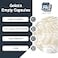 LFA Tablet Empty Capsules Size 4 Clear Gelatin 1000 Count Fits Capsule Filling Machine Tray Joined Beef Gel Caps Easy Snap for DIY Powder Supplement Pills Certified Halal