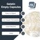 LFA Tablet Empty Capsules Size 4 Clear Gelatin 1000 Count Fits Capsule Filling Machine Tray Joined Beef Gel Caps Easy Snap for DIY Powder Supplement Pills Certified Halal