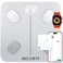 INEVIFIT Smart Body Fat Scale Highly Accurate Bluetooth Digital Bathroom Body Composition Analyzer Measures Weight Body Fat Water Muscle Visceral Fat Bone Mass for Unlimited Users EcoWht